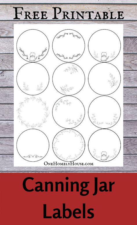 Free Canning Labels, Canning Jar Labels Printable Free, Mason Jar Labels Printable Free Editable, Jar Label Design Free Printable, Free Label Templates Printables, Round Labels Printables Free Templates, Canning Labels Printable Free, Round Stickers Free Printable, Blank Labels Printables Free Templates