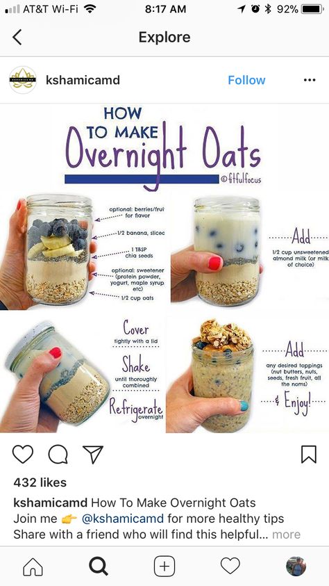 Overnight Oats Calorie Count, Overnight Oats How To Make, Overnight Oats Layers, Pancake Overnight Oats, High Protein Low Calorie Overnight Oats, Overnight Oats Low Calorie, Low Calorie Overnight Oats, High Protein Overnight Oats, Oats In A Jar