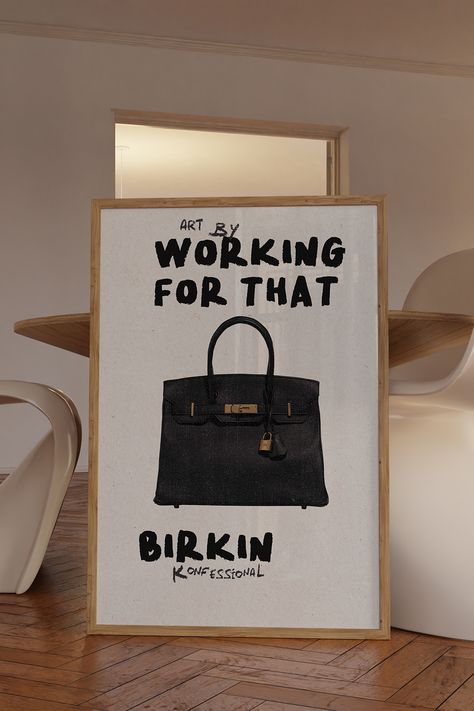 PRINTABLE ART | ❤️‍🔥❤️‍🔥❤️‍🔥WORKING FOR THAT BIRKIN❤️‍🔥❤️‍🔥❤️‍🔥print from konfessional. Hermes printable, Hermes print art, Pink wall art, pink printable art, designer print, designer wall art, luxury bags print, luxury wall art, Birkin print, Birkin art, Birkin Printable, working for that Birkin print. #homedecor #wallartideas #wallartdecor #wallartprints #printablewallart #printable #coolwallart #trendywallart #posterart #posterprint #HERMES #luxurybag #designers #walldecor #birkin
😃 Working For That Birkin, Hermes Wall Art, Need Money For Birkin, Stussy Decor, Birkin Wallpaper, Hermes Poster, Hermes Wallpaper, Hermes Print, Hermes Art