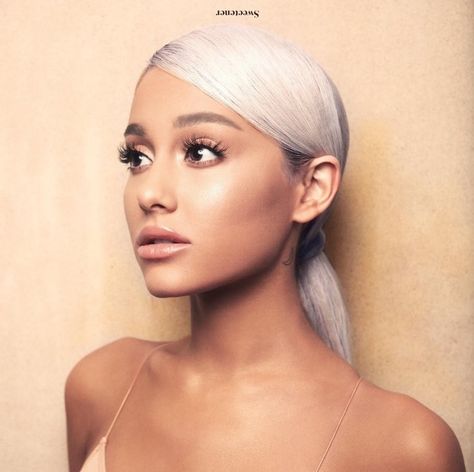 Ariana Grande - Sweetener Album Cover Ariana Grande Album Cover, Ty Segall, Ariana Grande Album, The Light Is Coming, Ariana Grande Sweetener, Rick Astley, Iconic Album Covers, Ariana Grande Photoshoot, Celebrity Look Alike