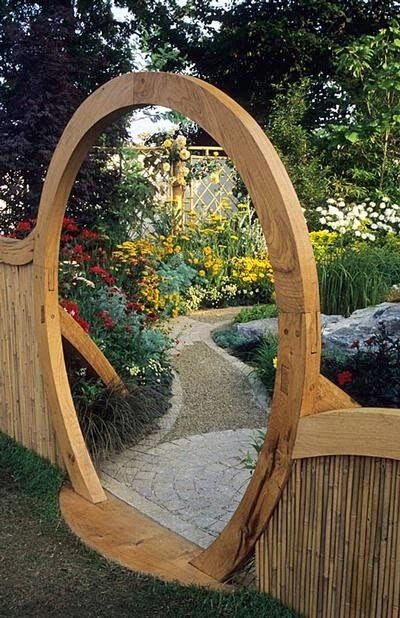 FEATURE FRIDAY: GREAT GATES | The Impatient Gardener Taman Diy, Gate Ideas, Wooden Arch, Garden Vines, Desain Lanskap, Have Inspiration, The Secret Garden, Garden Gate, Garden Structures