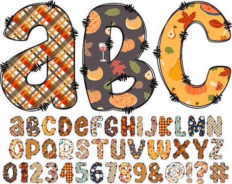 Canva frames alphabet font Thanksgiving Abc, Fall Letters, Thanksgiving Alphabet, 2024 Classroom, Thanksgiving Letter, Alphabet Frames, Watercolor Alphabet, Clipart Letters, Doodle Letters