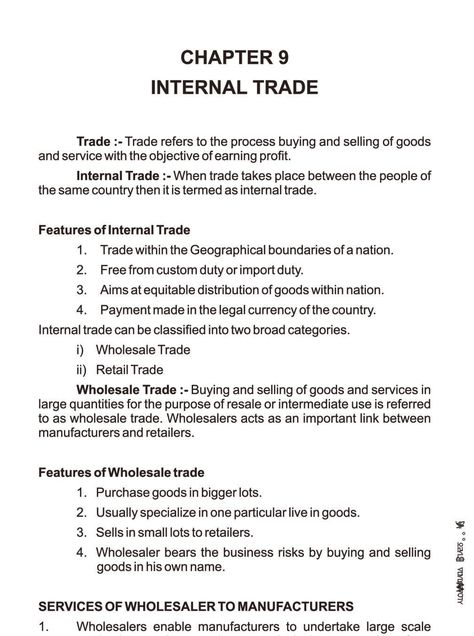 Class 11 Business Studies Notes for Internal Trade Business Studies Notes, Commerce Notes, Economics Notes, Commerce International, Business Notes, Study Flashcards, Class 11, Learn To Live, Business Studies