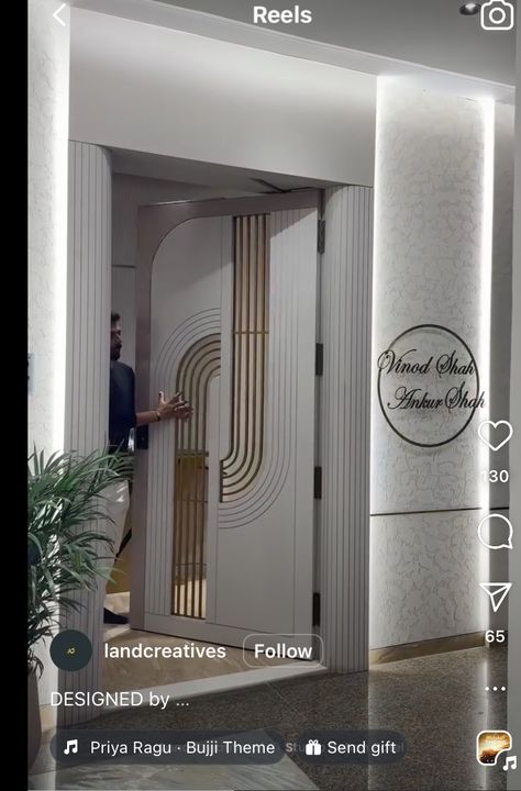 Main Design Entrance, Main Door And Safety Door Designs, Small Entrance Design, Ms Safety Door Design, Safety Door Design Entrance Modern For Flat, Safty Door Design Entrance India, Door Panelling Design Modern, Flat Main Door Design Entrance, Safety Door Design Entrance For Flat