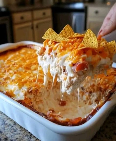 Old Fashion Recipes | Mexican White Trash Casserole | Facebook Trash Casserole, Nacho Doritos, Mexican Casseroles, Crockpot Recipes Mexican, Gameday Food, Air Fryer Cake Recipes, Homemade Bolognese Sauce, Casseroles Recipes, Quick Bites