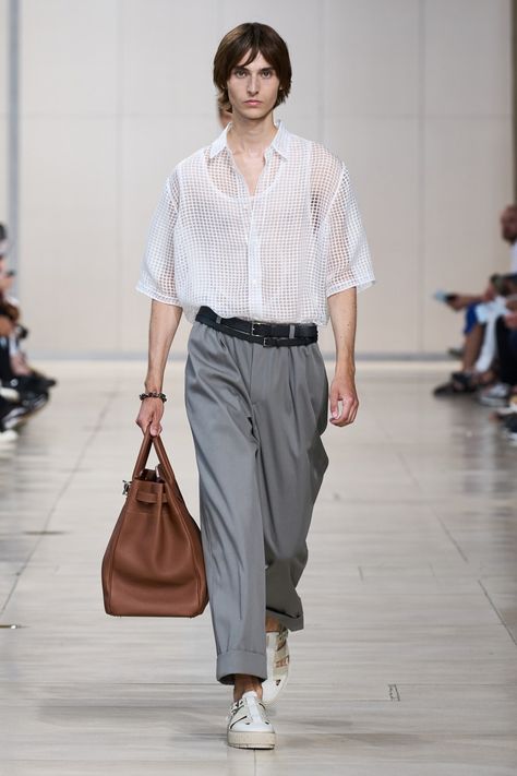 Hermès Spring/Summer 2024 Men's Runway Show at PFW | Hypebeast Hermes Fashion Show, Couture Menswear, 2024 Menswear, Men Fashion Show, Hermes Men, Garden Parties, Mens Trends, Spring Summer 2024, Menswear Collection