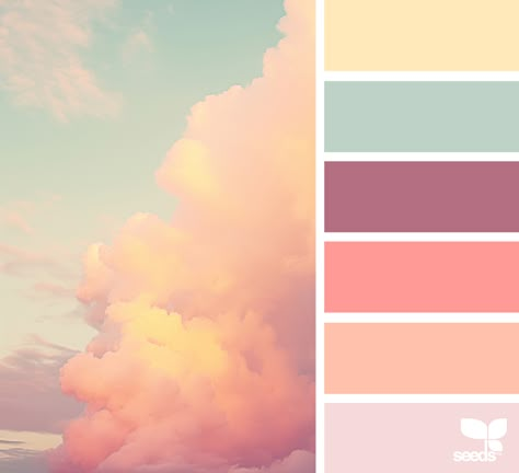 Heavenly Hues Heavenly Color Palette, Heaven Color Palette, Retro Pastel Color Palette, Spring Pastel Color Palette, Periwinkle Color Palette, Good Colour Combinations, Color Palette Muted, Vintage Color Palettes, Dreamy Color Palette