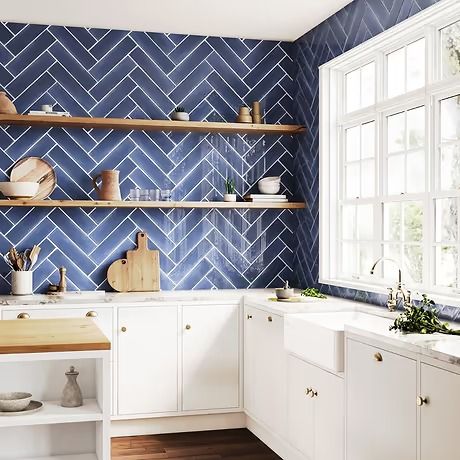 Shop Our Complete Collection : Shop TileBar.com Dark Blue Backsplash Kitchen, Navy Blue Backsplash Kitchen, Blue Tiles Kitchen, Navy Backsplash, Blue Tile Kitchen, Blue Kitchen Backsplash, Blue Tile Backsplash Kitchen, Blue Backsplash Kitchen, Blue Kitchen Tiles