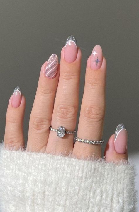 Tropical Nails, Winter Nails Acrylic, Christmas Gel Nails, Simple Gel Nails, Almond Acrylic Nails, Short Acrylic Nails Designs, Classy Nails, Short Acrylic Nails, Gel Nail Art