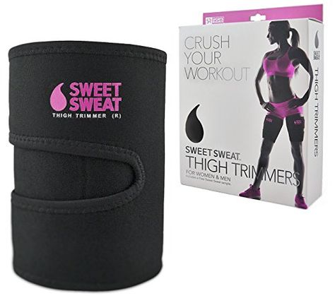 Sweet Sweat Premium Thigh Trimmers Pink Logo for Men  Women Includes Free Sample of Sweet Sweat Workout Enhancer ** Learn more by visiting the image link. (Note:Amazon affiliate link) #LegSlimming Sweet Sweat Waist Trimmer, Sweat Waist Trainer, Waist Trimmer Belt, Sweet Sweat, Pain Relief Cream, Sweat Workout, Yellow Logo, Waist Trimmer, Xmas Wishlist