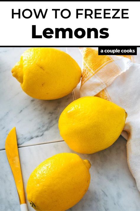 Freezing Lemon Juice, Freezing Fresh Lemon Juice, Freeze Dried Lemons, Can You Freeze Lemons, Freezing Lemons, Frozen Juice, Vegan Recipes Plant Based, Frozen Lemon, Lemon Butter Sauce