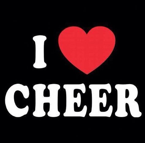 I love cheer<3 I Love, White, Black