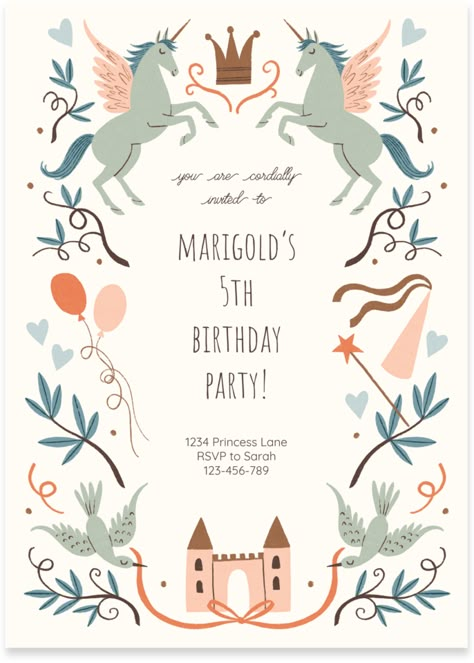 Meghann Rader X Greetings Island | Greetings Island Kids Invitations Birthday, Meghann Rader, Birthday Invitations Online, 5th Birthday Invitation, Kids Party Invitations, Birthday Invitation Design, Bday Party Invitations, Kids Invitation, Spring Birthday Party