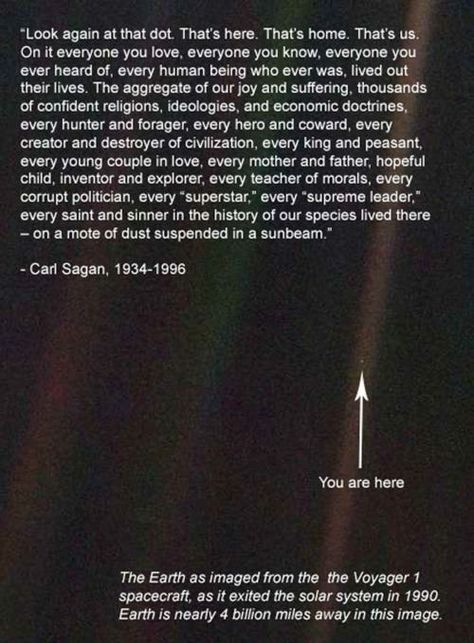 We are just a "Blip" in a vast universe... Your life is just a "blink" within this illusion we call time... So live your life to the Fullest! Speck Of Dust, Pale Blue Dot, Fascinating Facts, Carl Sagan, Science Technology, Stardust, Thought Provoking, Astronomy, Inspire Me