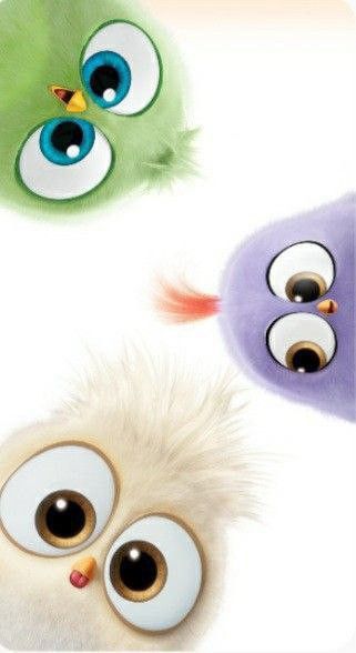 Angry Birds Hatchlings, Angry Birds Drawing, Scary But Cute, Tweety Bird Drawing, Birds Drawing, School Kids Crafts, Cute Owls Wallpaper, Cute Image, Iphone Dynamic Wallpaper