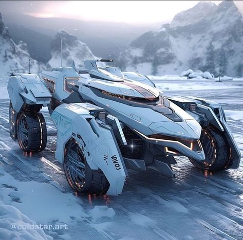 Snow Vehicles Concept, High Tech Vehicles, Sci Fi Tech Concept, Jhin League Of Legends, Concept Vehicles Sci Fi, Futuristic Cars Design, Futuristic Vehicles, Space Ship Concept Art, Fantasy Cars