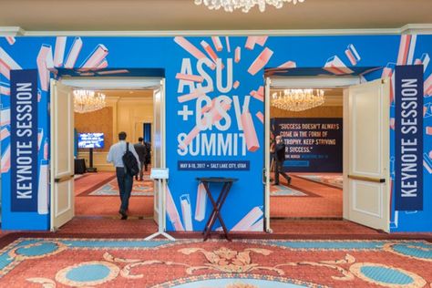 Asu Gsv2017Tues089 Conference Signage, Event Entrance Design, Pavilion Ideas, Conference Branding, Entrance Signage, Standee Design, Event Entrance, Corporate Event Design, New Branding