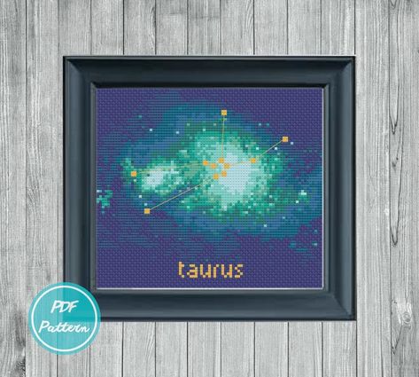 Taurus Constellation Cross Stitch PDF Pattern Instant Digital - Etsy Capricorn Constellation, Libra Constellation, Sagittarius Constellation, Gemini Constellation, Aquarius Constellation, Aries Constellation, Taurus Constellation, Virgo Constellation, Pisces Constellation