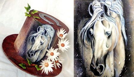 Painted Horse Horse Cakes, Racing Cake, Horse Birthday Cake, Hunting Cake, Painted Horse, Wafer Paper Flowers, Horse Cake, Hand Painted Cakes, Watercolor Cake