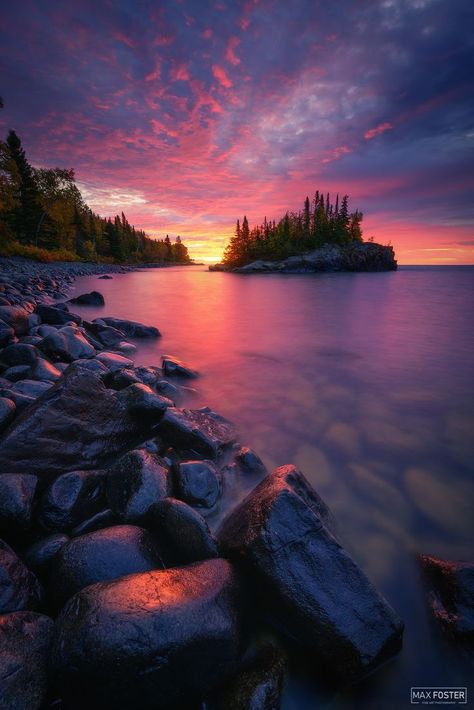 Colorful sunrise of lake superior, minnesota Minnesota Nature, Grand Marais, National Photography, Beautiful Sunrise, Lake Superior, Morning Glory, Nature Prints, North Shore, Landscape Photographers