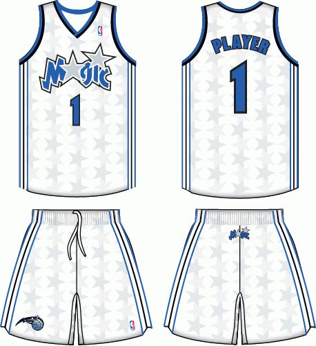 Orlando Magic Home Uniform 2001- 2003 Jersey Design Sublimation, Orlando Magic Jersey, Jersey Basket, Nba Uniforms, Aau Basketball, Jersey Uniform, Magic Home, Nba Jerseys, Ncaa Basketball