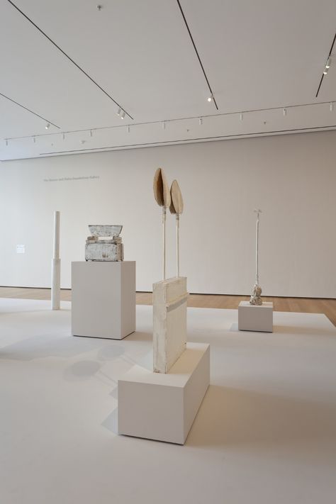 Cy Twombly: Sculpture | MoMA Cy Twombly, Small Objects, Painted Floors, Scrap Wood, White Paint, Objects Design, White Paints, Entrance, Contemporary Art