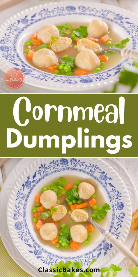 How to Make Cornmeal Dumplings. This recipe for Cornmeal Dumplings is taken from Caribbean Cuisine, where these delicious nuggets are used to complement soups and stews. These dumplings are boiled within the dish or on their own and added when ready to serve. We have made this an easy-to-follow recipe that’s also gluten-free. Cornmeal Dumplings Recipe, Jamaican Dumplings, How To Make Cornmeal, Chicken And Dumplin Recipe, Cornmeal Recipes, Cornmeal Dumplings, Dumplings For Soup, Dumplings Recipe, Caribbean Cuisine