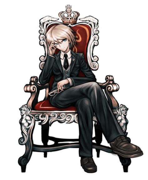 Byakuya Togami Art from Danganronpa: Trigger Happy Havoc #art #artwork #videogames #gameart #conceptart #illustration #danganronpa #characterdesign Byakuya Togami, Danganronpa Trigger Happy Havoc, Trigger Happy Havoc, Trigger Happy, Danganronpa