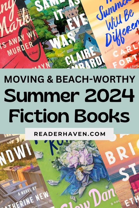 A new season means exciting new books to get your hands on! As the weather warms up, I’ll be reaching for these engaging summer 2024 fiction books, from contemporary family dramas to romantic beach reads to emotional mystery books you won’t be able to put down. Beach Reads 2024, 2024 Books, Best Beach Reads, Beach Reads, Book Club Reads, Beach Books, Romantic Beach, Summer Books, Little Library