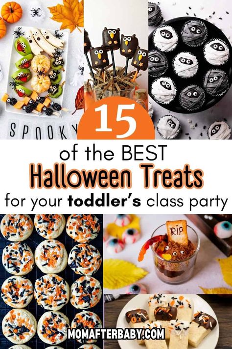 Halloween Treat Ideas For Toddlers, Halloween Treats Toddlers, Toddler Halloween Treats For Daycare, Halloween Toddler Food, Toddler Halloween Snacks, Halloween Toddler Treats, Toddler Halloween Treats, Halloween Sweet Treats, Toddler Friendly Meals