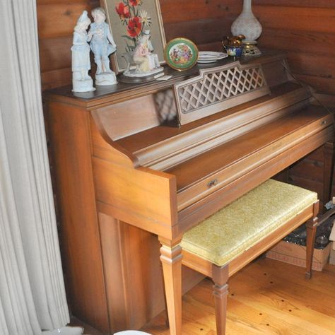 1960s Kimball Spinet Piano with stool Spinet Piano, Piano Decor, Best Piano, Musical Instruments, Piano, 1960s