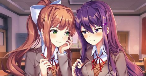 Ddlc Plus, Purple Books, Oki Doki, Doki Doki Literature Club, Book Background, Character Profile, Psychological Horror, Writing Poems, Game Pictures