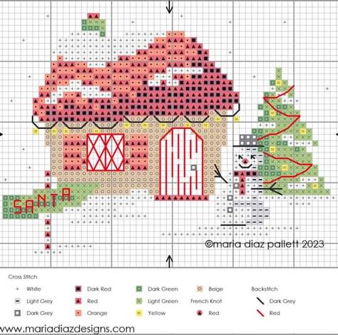 Ok so this is me last... - Maria Diaz Cross Stitch Designs Needlework Ideas, 2025 Christmas, Merry Chistmas, Cross Stitch House, Free Chart, Cross Stitch Christmas Ornaments, Mini Cross, Christmas Break, Merry Christmas To You