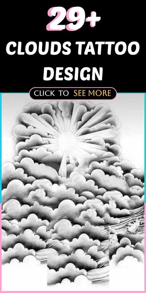 🎨 Looking for a unique clouds tattoo design to express your creativity? Let our talented artists bring your vision to life with a custom design that captures the beauty and freedom of the clouds. Embrace the ethereal charm and timeless appeal of a clouds tattoo today! #CloudsTattoo #TattooDesign #InkArt Chest Piece Tattoos Mens Clouds, Nimbus Cloud Tattoo, Cloud Tattoo Filler, Clouds Tattoo Stencil, Clouds And Stars Tattoo, Sun Rays Tattoo, Japanese Cloud Tattoo, Cloud Tattoos, Cloud Tattoo Sleeve