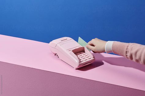 "Female Hand With Credit Card And Bank Terminal" by Stocksy Contributor "Marc Tran" - Stocksy Credit Card Photography, Bank Card Aesthetic, Card Aesthetic, Card Photography, Bank Card, Studio Photography, Royalty Free Stock Photos, Credit Card, Stock Photos