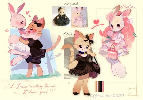 Little Animals, Cute Art Styles, Kawaii Drawings, Kawaii Art, Art Block, Cute Little Animals, Creature Art, Cartoon Art Styles, Art Reference Photos