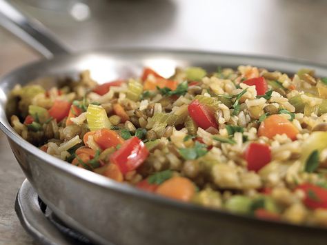 Work Lunch Prep, Take To Work Lunches, Gluten Free Dairy Free Diet, Rice Loaf, Lentil Pilaf, Italian Lentil Soup Recipe, Side Dishes Pasta, Quinoa Lentil, Cajun Dirty Rice