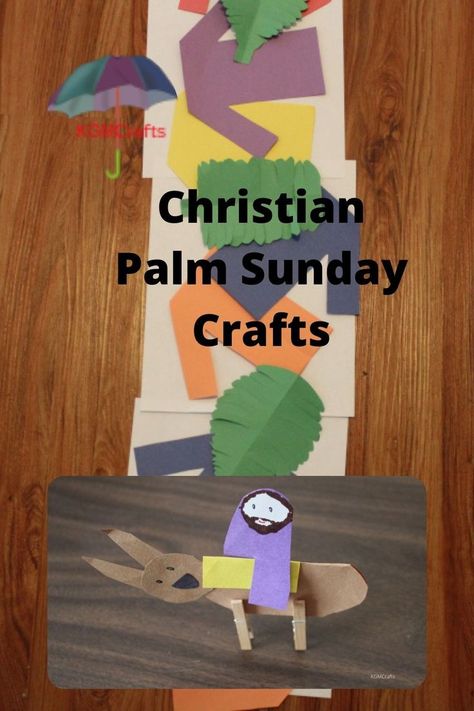 Palm Sunday Crafts For Kids, Jesus On A Donkey, Classroom Christmas Gifts, Palm Sunday Crafts, Bible Activities For Kids, Palm Branch, Christian Crafts, Bible Crafts For Kids, A Donkey