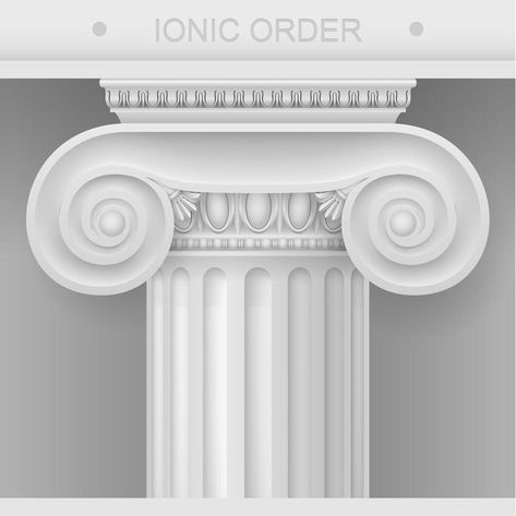 White Capital of the Ionic column Ionic Column, Game Card Design, Vector Graphics, Free Vector Images, Image Illustration, The White, Fashion Illustration, Vector Art, Art Images