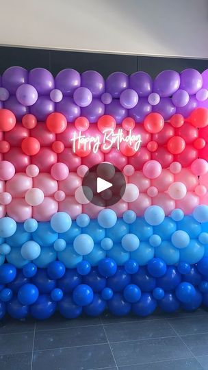 Facebook How To Secure Balloon Garland To Wall, Attaching Balloons To Backdrop, How To Make A Balloon Wall Videos, Rainbow From Balloons, 260 Balloon Rainbow, Link Balloons, Balloon Kits, Jones Family, Balloon Kit