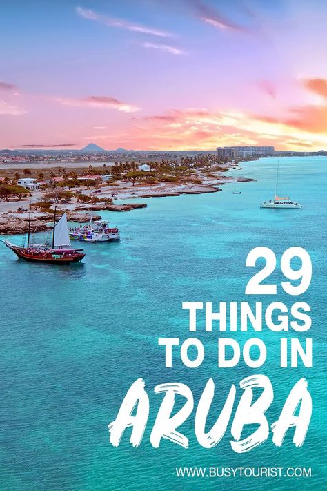 Planning a vacation at Aruba? This travel guide will show you the best beaches, attractions, activities and fun things to do in Aruba. Start planning your itinerary and bucket list now! #aruba #beachvacation #carribean #arubatravel #arubavacation #thingstodoinaruba #beachholiday #islandvibes Best Things To Do In Aruba, What To Do In Aruba, Noord Aruba, Aruba Activities, Aruba Vacation Outfits, Aruba Outfits, Aruba Trip, Things To Do In Aruba, Aruba Vacation