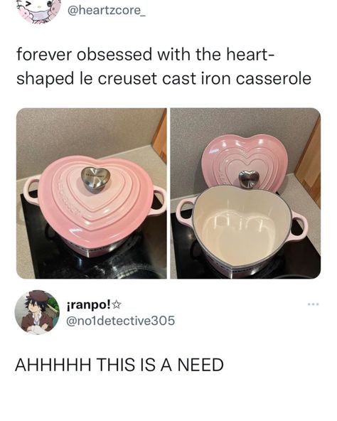 All Posts • Instagram Le Creuset Aesthetic, Cast Iron Casserole Dish, Andrea Russett, Enamel Dutch Oven, Le Creuset Cast Iron, Enamel Cookware, Iron Heart, Enameled Cast Iron, Le Creuset