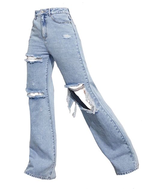 Punk Clothes Png, Clothes Baggy Jeans, Aesthetic Clothes Png, Jeans Png, Clothes Baggy, Baggy Ripped Jeans, Baggy Fashion, Punk Clothes, Ripped Denim Jeans