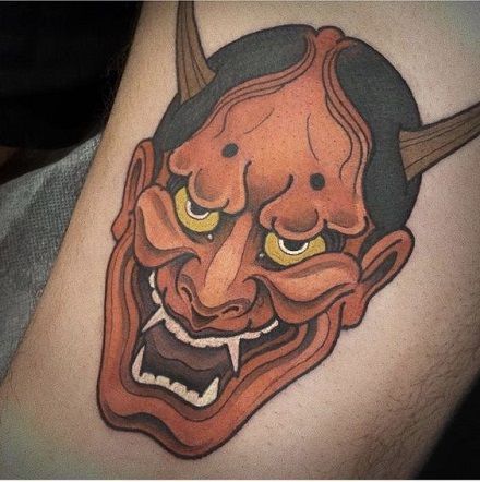 Explore the emotion, artistry, and duality of the hannya mask tattoos that are captivating ink lovers around the world. Find inspiration in our article. Traditional Oni Mask Tattoo Design, Mascara Hannya, Hanya Mask Tattoo, Japanese Demon Tattoo, Japanese Hannya Mask, Animal Stencil Art, Oni Mask Tattoo, Hamilton New Zealand, Hannya Mask Tattoo