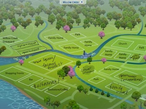 Sims 4 Willow Creek Layout, Sims 4 Map Ideas, Sims 4 Willow Creek Map Layout Ideas, Sims 4 Newcrest Map Layout Ideas, Sims 4 Willow Creek Map Ideas, Willow Creek Sims 4 Map, Willow Creek Sims 4 Map Ideas, Sims 4 Map Layout Ideas, Sim4 Cc