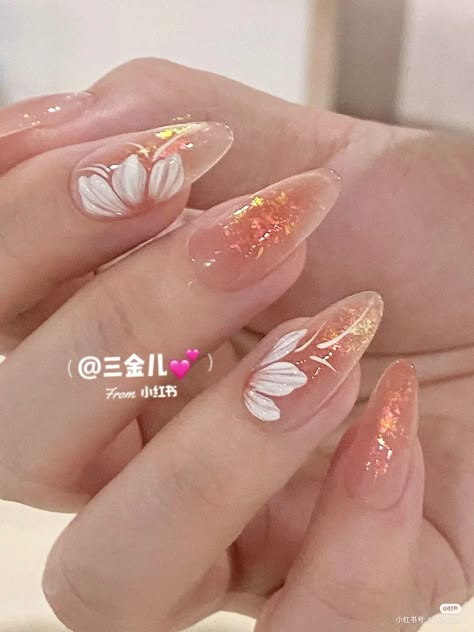 Nail Art Designs For Beginners, Art Designs Ideas, Asian Nails, Blush Nails, Pretty Gel Nails, Really Cute Nails, Soft Nails, Ideas Nails, Design Nail