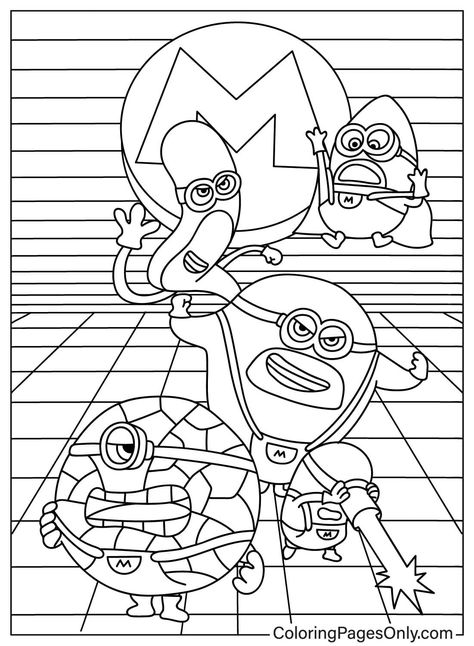 Fun Mega Minions Minion Drawing, Minions 4, Minion Coloring Pages, Minions Coloring Pages, Sonic Birthday, Minions Despicable Me, Coloring Pages Free Printable, Printable Adult Coloring Pages, Drawing Templates