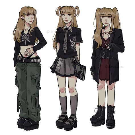 Misa Outfit Ideas, Misa Amane Outfit Inspired, Hiba Core, Misa Amane Fashion, Misa Style, Misa Outfit, Misa Amane Fanart, Misa Amane Outfit, Harajuku Outfit