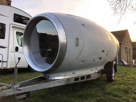 Man Transformed a Jet Engine Into Camper Trailer for Family Road Trips George Clarke Amazing Spaces, Kit Planes, Steve Jones, British Man, 3d Graffiti, Custom Campers, Home Improvement Tv Show, Custom Trailers, Air Planes