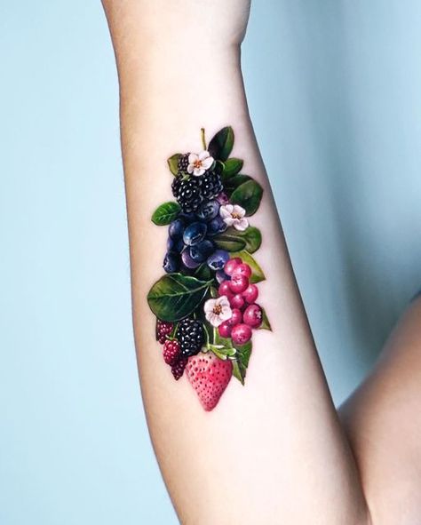 Cute Shoulder Tattoos, Science Tattoos, Nature Tattoo Sleeve, Optical Illusion Tattoo, Food Tattoos, Instagram Cover, Floral Tattoo Sleeve, The Scientist, Cute Tattoos For Women